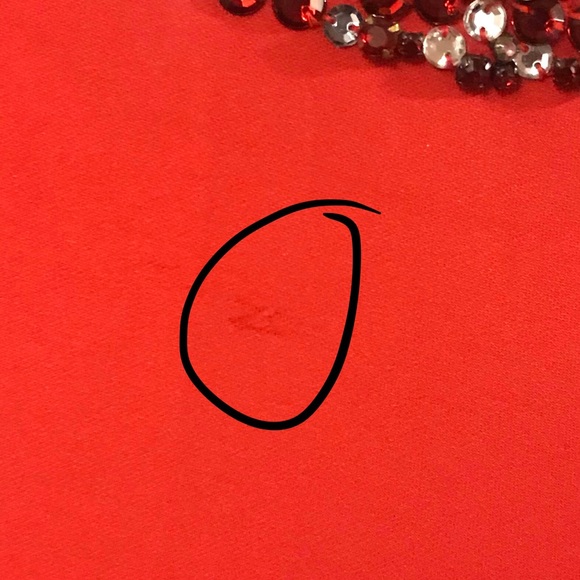 Ted Baker red ELENNA Embellished midi dress - Picture 4 of 8